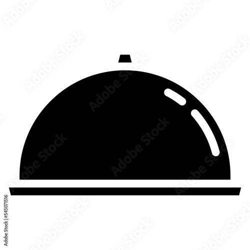 Food tray glyph icon