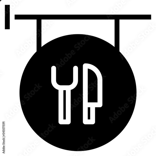 Signboard glyph icon