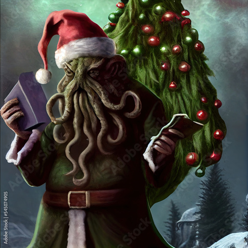 Father Cthulhu Christmas photo