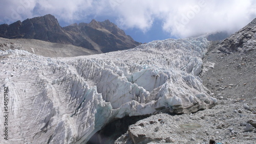 Glacier Andes Mountain Peak Bolivia Huayana Potosy summit photo