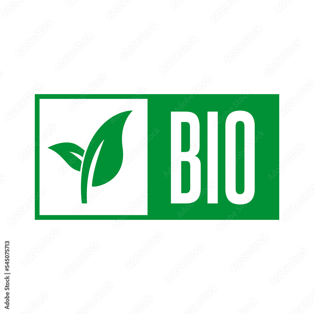 Bio, Organic, Natural Green Leaf Vector Label Bio, Organic, Natural Green Leaf Vector Label