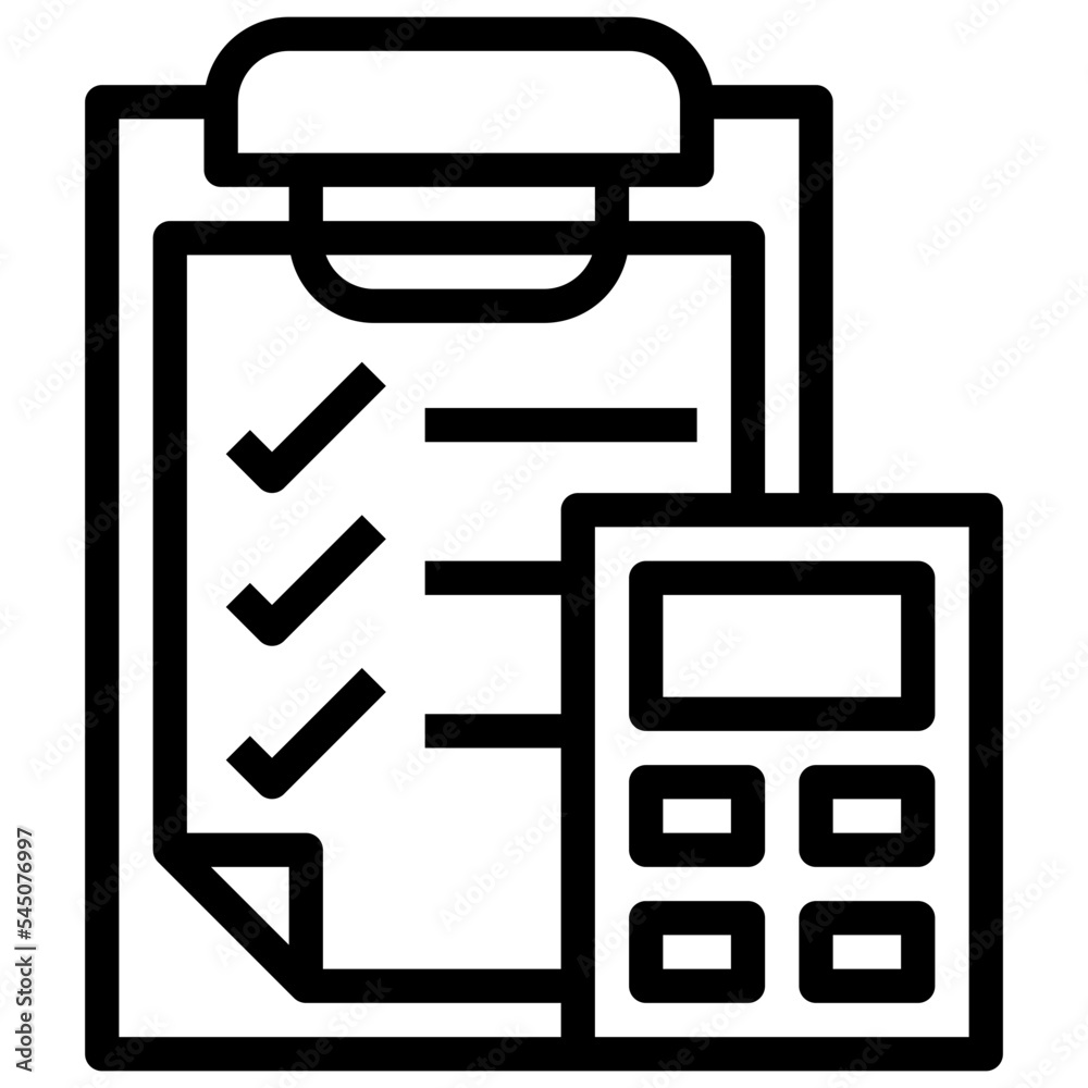 budget line icon,linear,outline,graphic,illustration