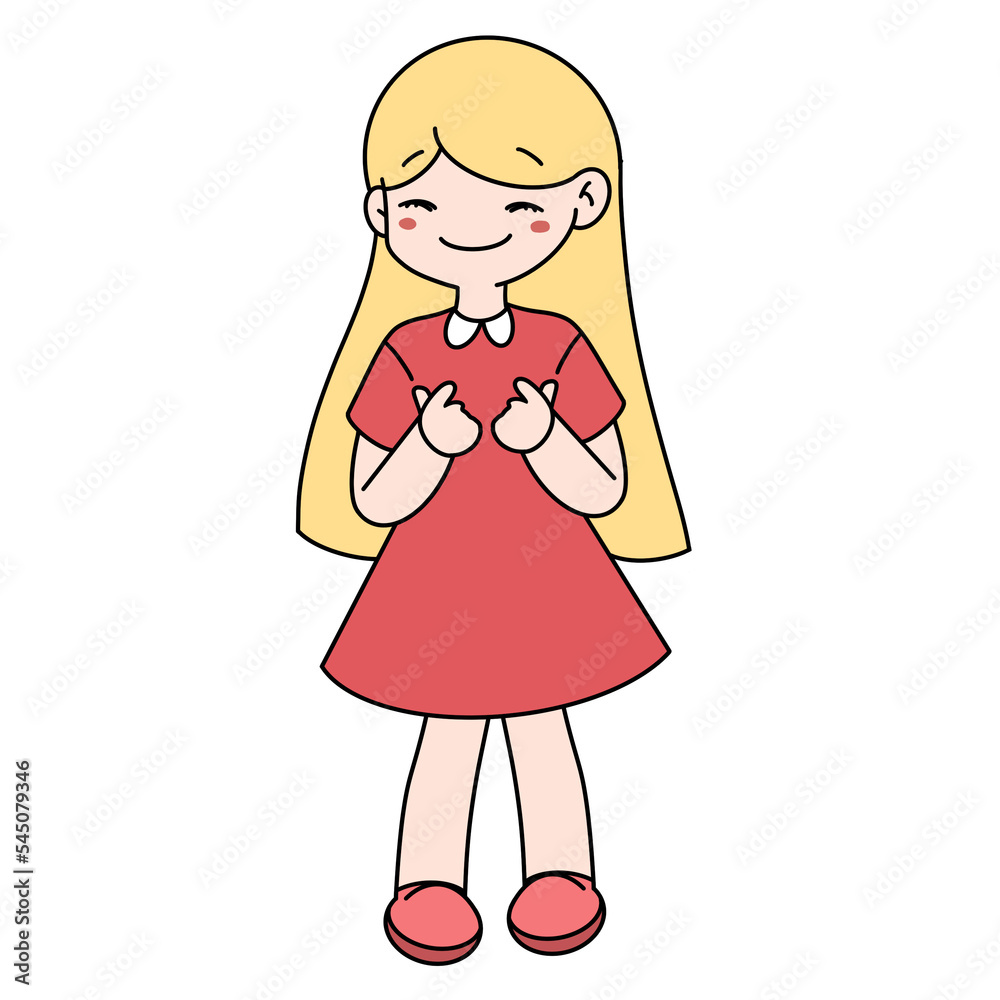 Mini Heart color illustration.