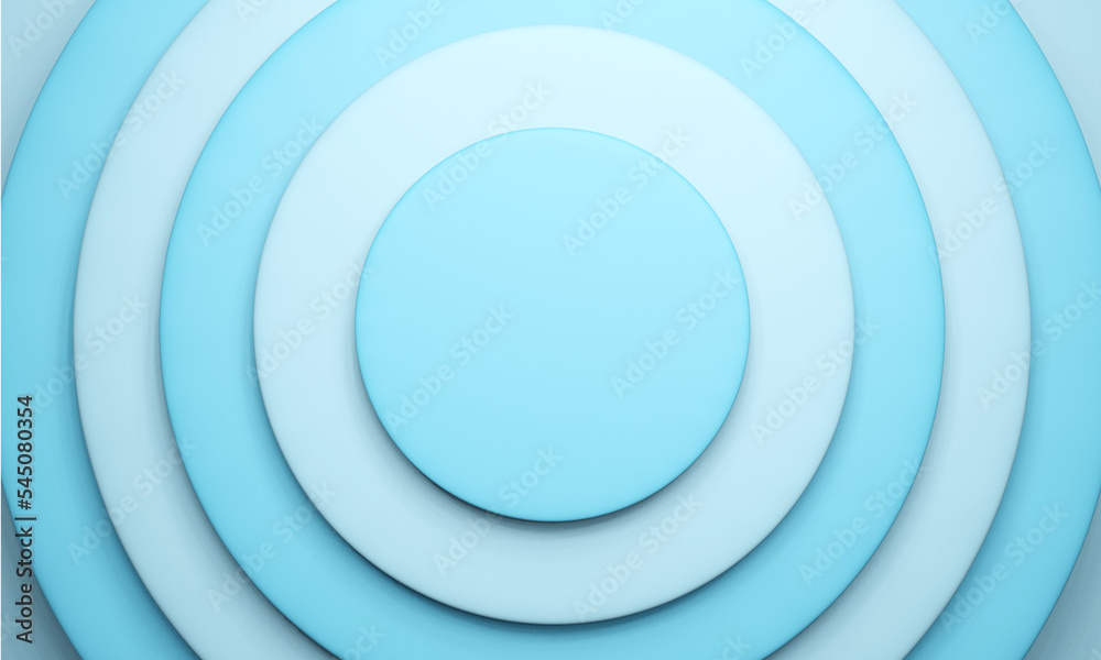 blue circle background in 3d rendering design. blue circle background in 3d rendering design.