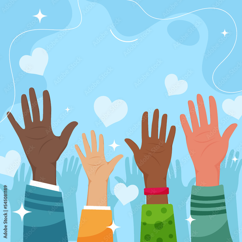 Fototapeta premium Human Rights Day Background