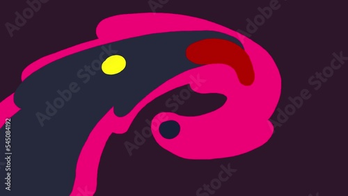 Liquid transition wipe purple pink violet version. Cartoon animation motion element isolated. Alpha channel included. 
