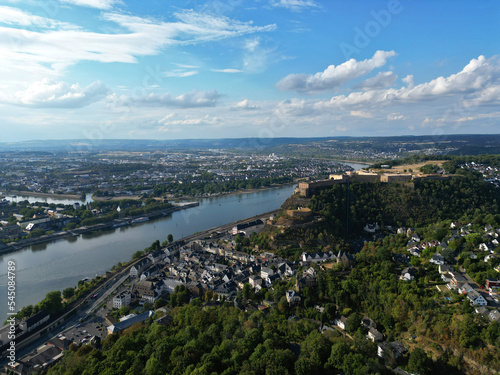 Koblenz, Deutschland: Blick aufs Deutsche Eck