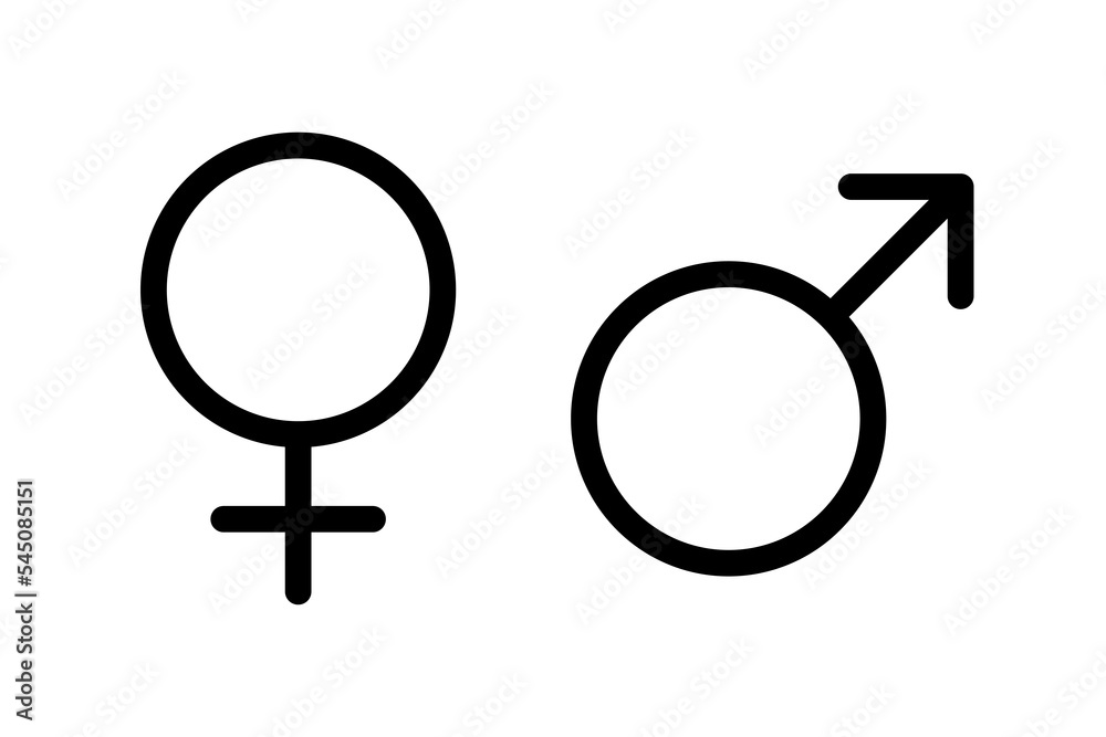 Black male and female gender symbols isolated PNG Black male and female gender symbols isolated PNG