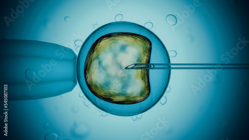 Wallpaper Mural artificial insemination and cell grafting therapy. microscopic view. Torontodigital.ca