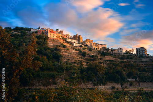 raito, amalfi coastal village on the sea