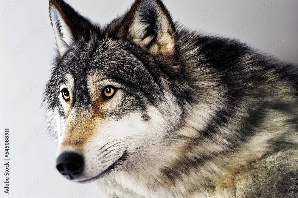 Picture of a wolf as animal illustration