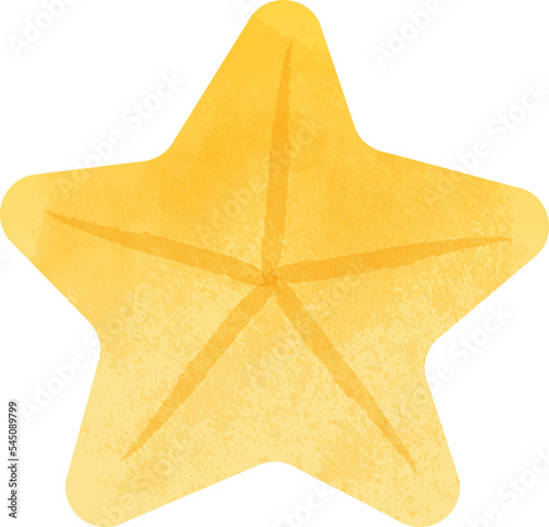 Christmas star, gold star, snowflake pastel color clipart. Isolated element graphic. Watercolor style illustration.