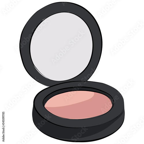Blush On Sketchy Colored Vector Icon