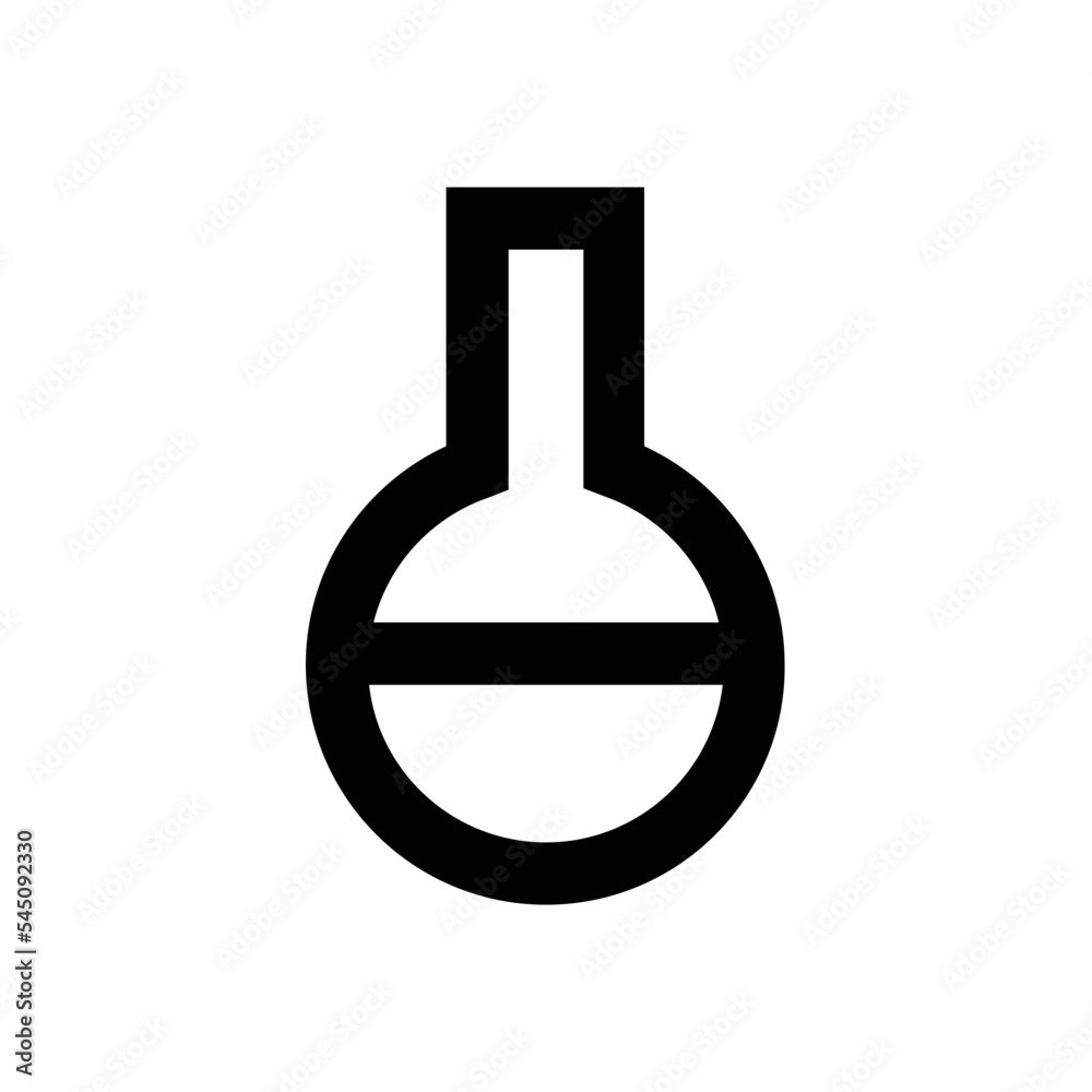 Volumetric Flask Vector Icon Volumetric Flask Vector Icon