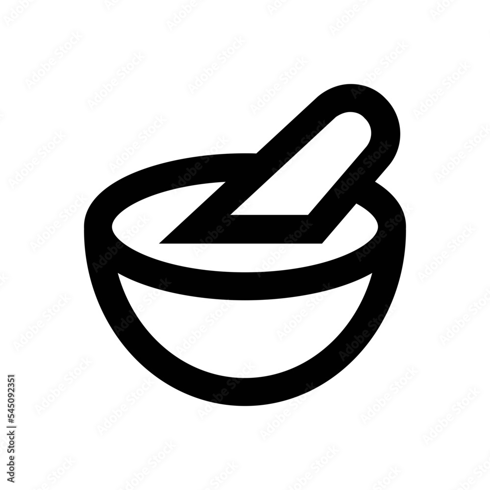 Mortar and Pestle Vector Icon Mortar and Pestle Vector Icon