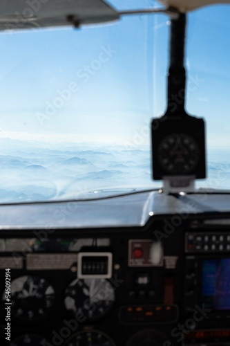 Flying cockpit photo