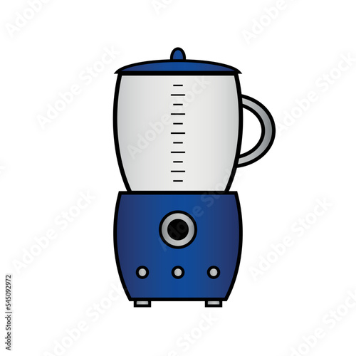 Food processor icon on white background. 