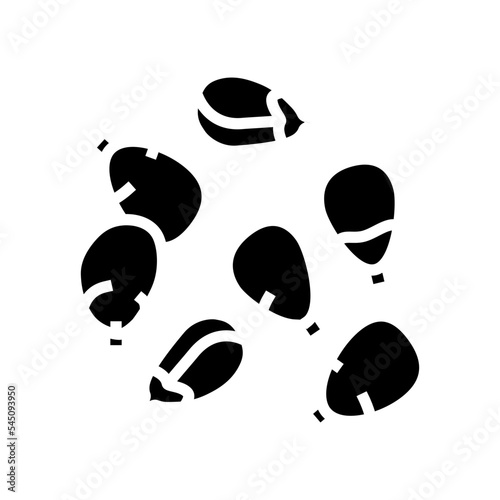 seed grain corn glyph icon vector. seed grain corn sign. isolated symbol illustration