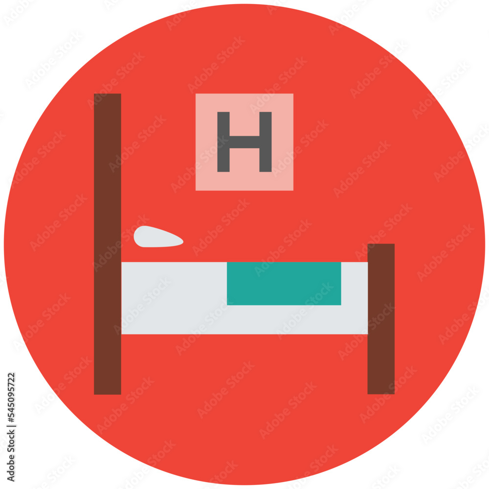 Patient Bed Vector Illustration Patient Bed Vector Illustration