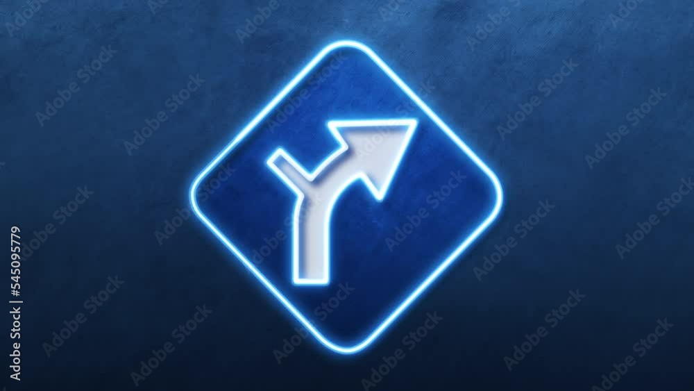road sign icon light glow blue bright symbol with dark background icon in chat neon animation A bright blue glowing symbol with a dark background. road sign icon light glow blue bright symbol with dark background icon in chat neon animation A bright blue glowing symbol with a dark background.