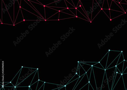 Abstract TikTok background. Vector illustration. Abstract background. Light. Futuristic blue red gradient vector black background contrast color border digital dynamic elegant. TikTok, tik tok