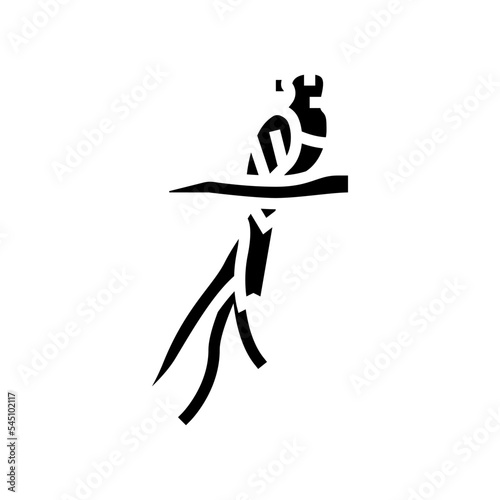 quetzal bird exotic glyph icon vector. quetzal bird exotic sign. isolated symbol illustration