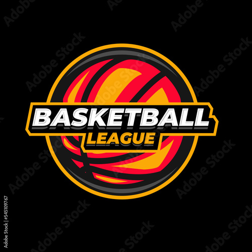 Basketball badge logo