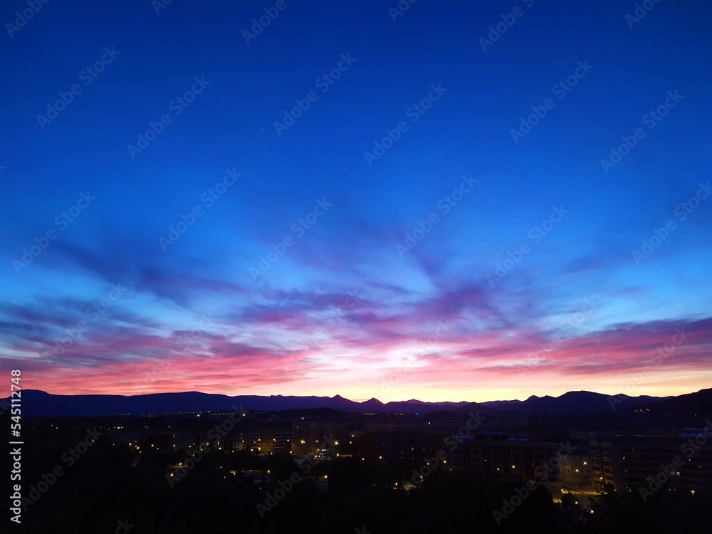 Atardecer desde las murallas de Pamplona