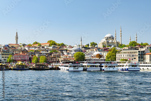 View of the Suleymaniye Mosque across the Golden Horn