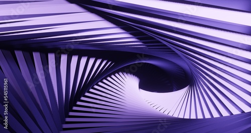 Fototapeta Naklejka Na Ścianę i Meble -  Futuristic architecture background glowing arched interior 3d render