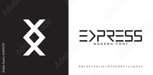 Tech font typography alphabet letters. Future logo typo. Minimal urban font letter set. Luxury vector typeface for a company. Modern gaming fonts for logo design.