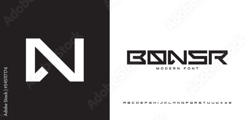 Tech font typography alphabet letters. Future logo typo. Minimal urban font letter set. Luxury vector typeface for a company. Modern gaming fonts for logo design.