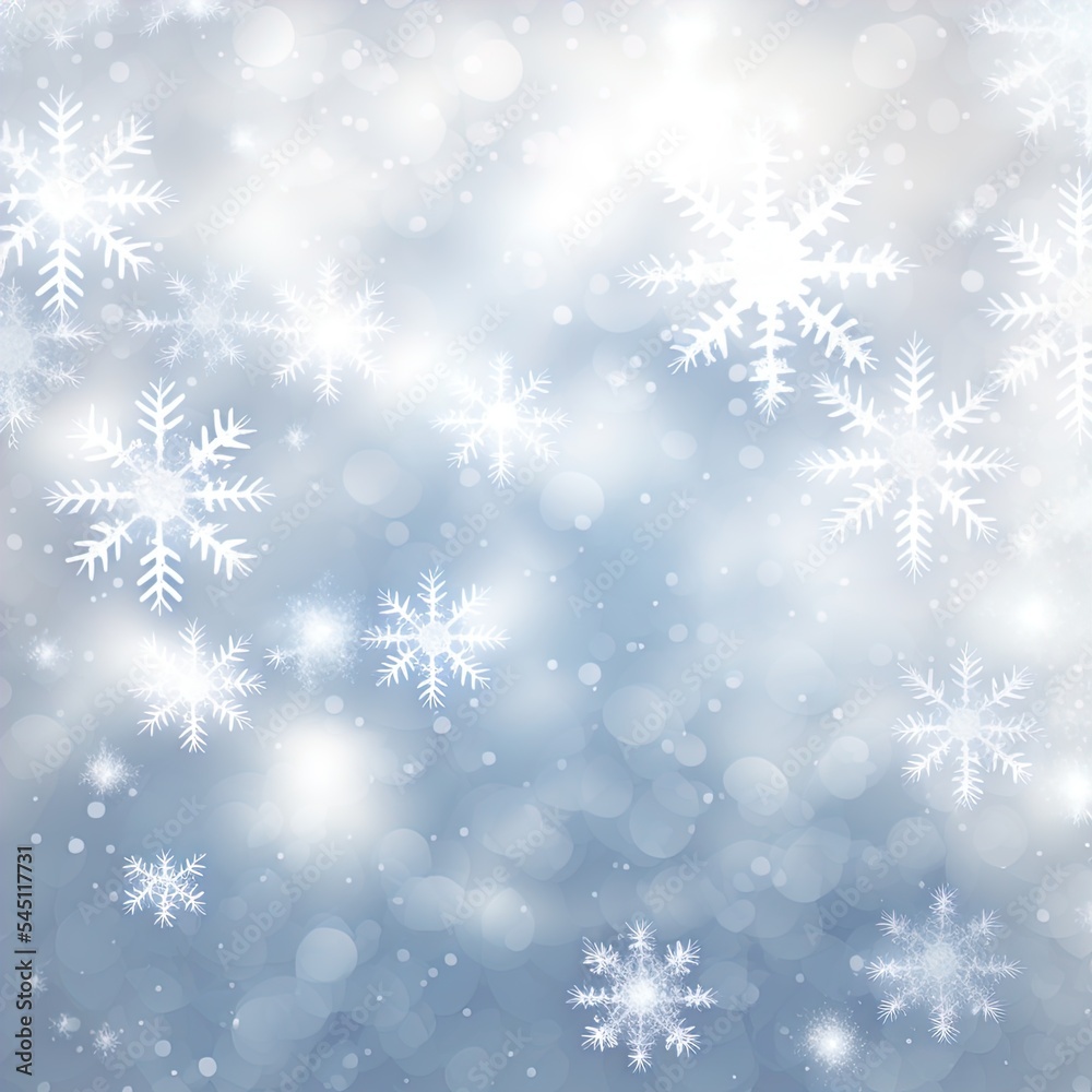 Blurry background of snowflakes with bokeh. Perfect for cards, posters and more. Blurry background of snowflakes with bokeh. Perfect for cards, posters and more.