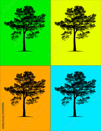 Four seasons illustration