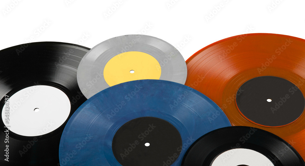 Obraz premium Vinyl Discs of Different Colors