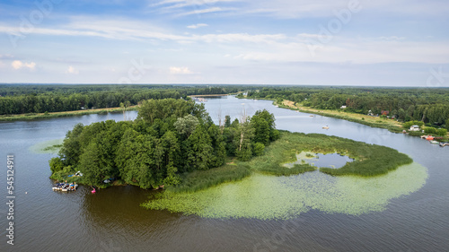 Late spring, Euzebia Island on the Narew River, near Rynia, central Poland