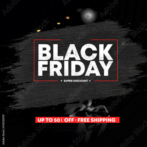 Black-Friday-Sale Brusher HD High Resolution Image with Black Background photo