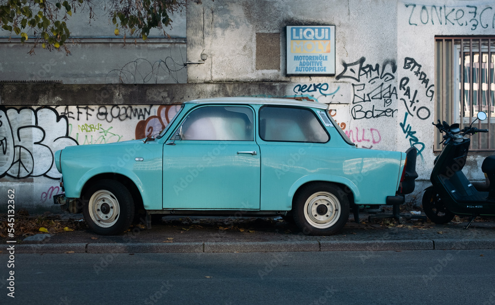 Tuning Trabant 601 of East Germany Editorial Photo - Image of