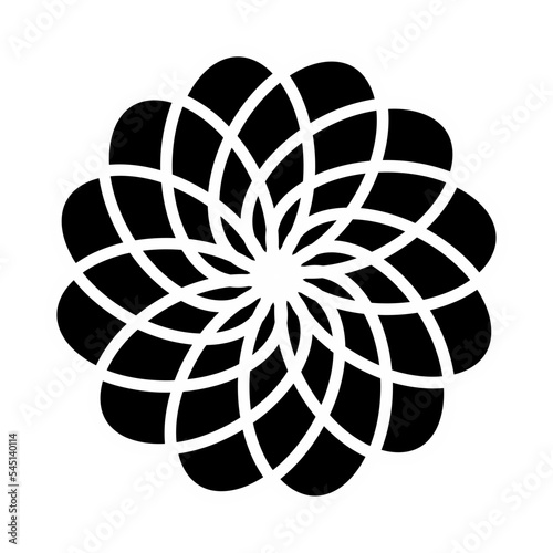 Template for laser cutting wall clock. Vector maket
