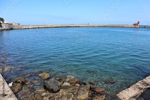 Ischia - Molo di entrata al porto da Punta San Marco
