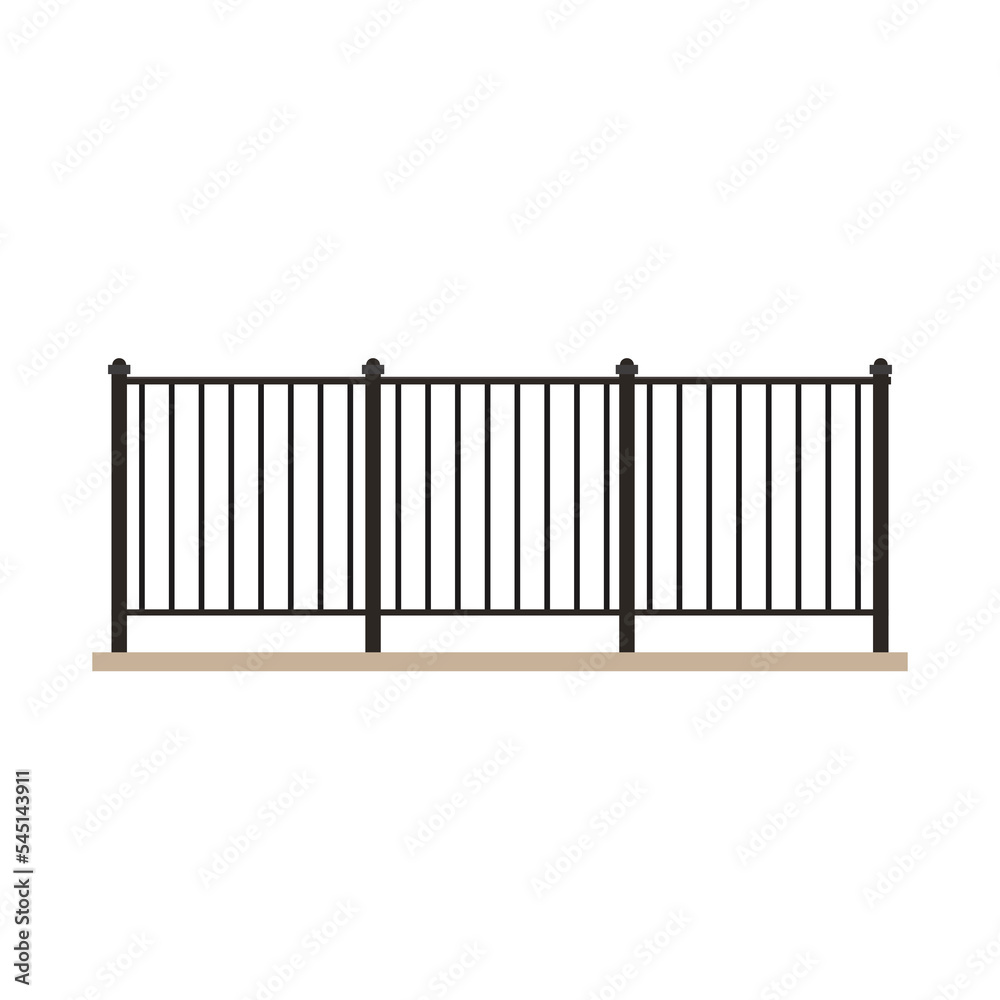 Balcony cartoon vector. Railing vector. Fence vector. Balcony cartoon vector. Railing vector. Fence vector.