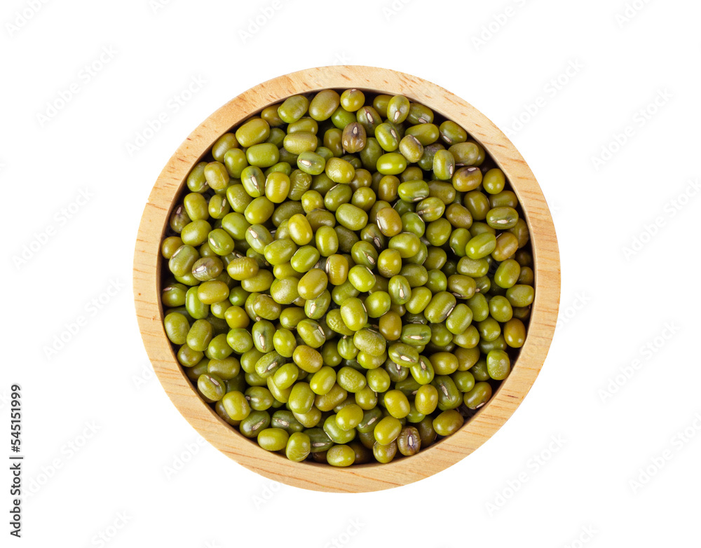 Mung beans in wood bowl isolated on transparent png Mung beans in wood bowl isolated on transparent png