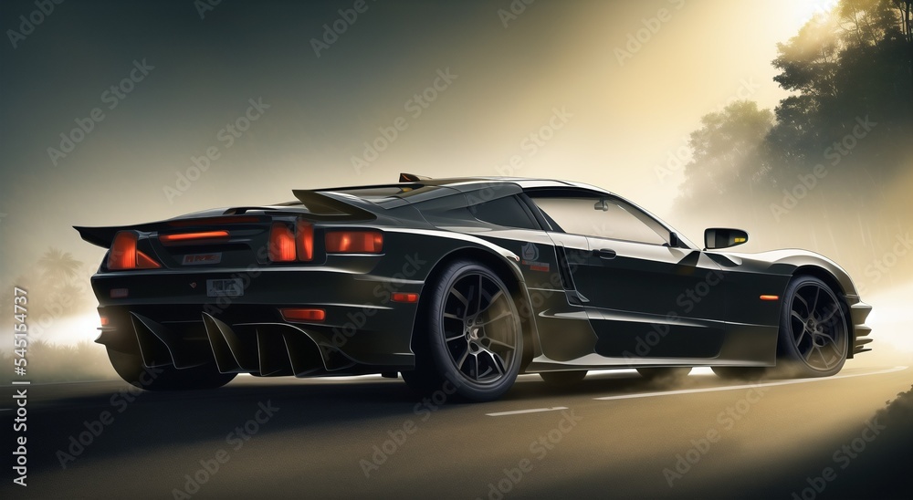 sports car, jungle, nature , detailed,sunray sports car, jungle, nature , detailed,sunray
