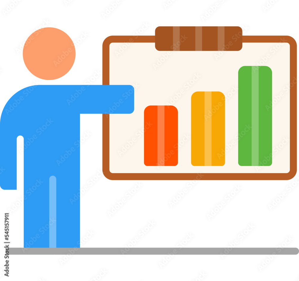 Bar Presentation Icon Bar Presentation Icon