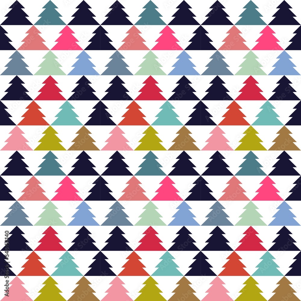 Simple christmas tree seamless pattern for walalpapers, wrapping paper, fabric design etc Simple christmas tree seamless pattern for walalpapers, wrapping paper, fabric design etc