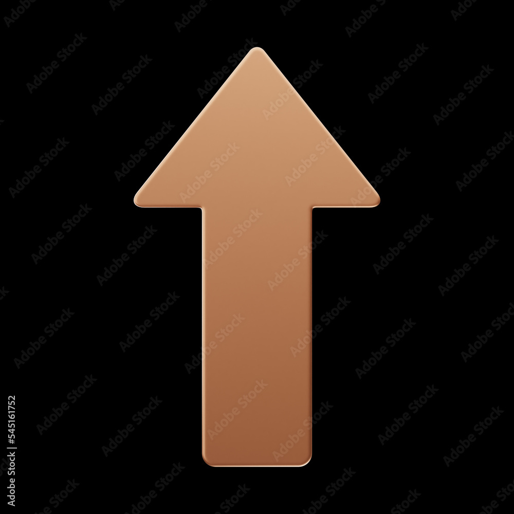 Premium arrow icon 3d rendering on isolated background Premium arrow icon 3d rendering on isolated background