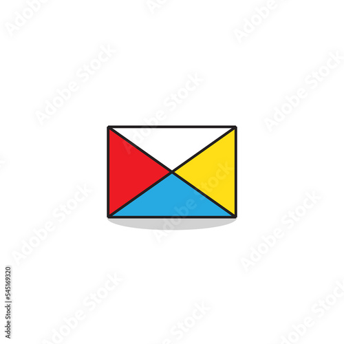 Free Download Colorful envelope icon design Free Vector - GFXLoad