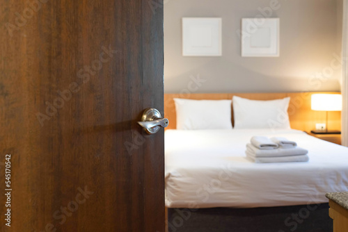 bedroom in hotel