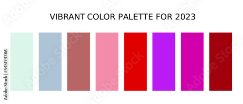 Vibrant color palette for 2023