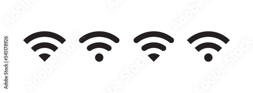Wireless and internet connection symbol flat illustration. 